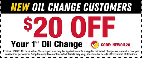 Oil Change Coupons & Discounts Near Me — As Low .